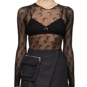 COPY - Marine Serre Crochet Jacquard Top